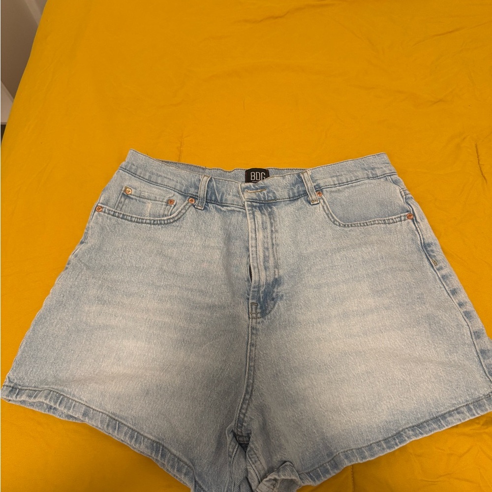 BDG Women's Faded Blue Jean Shorts